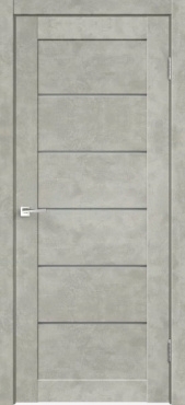 Межкомнатная дверь МДФ VellDoris Loft 1 Бетон светло-серый
