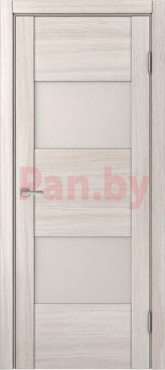 Межкомнатная дверь царговая экошпон МДФ Техно Профиль Dominika 221 Лиственница белая (стекло кремовое)
