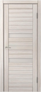 Межкомнатная дверь царговая экошпон МДФ Техно Профиль Dominika 121 Лиственница белая (стекло кремовое)