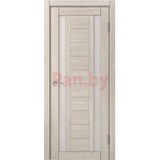 Межкомнатная дверь царговая экошпон МДФ Техно Профиль Dominika 400 Лиственница кремовая (кремовое стекло)