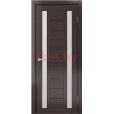 Межкомнатная дверь царговая экошпон МДФ Техно Профиль Dominika 400 Дуб серый (стекло кремовое)