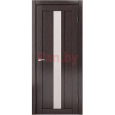 Межкомнатная дверь царговая экошпон МДФ Техно Профиль Dominika 405 Дуб серый (стекло кремовое)