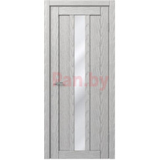 Межкомнатная дверь царговая экошпон МДФ Техно Профиль Dominika 405 Скай оук белый (лакомат, стекло белое)