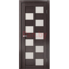 Межкомнатная дверь царговая экошпон МДФ Техно Профиль Dominika 407 Дуб серый (стекло кремовое)