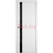 Межкомнатная дверь экошпон Urban 1 SV Ice Черный лак Silver edge