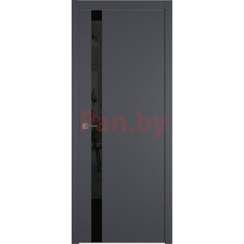 Межкомнатная дверь экошпон Urban 1 SV Onyx Черный лак Silver edge