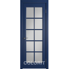 Межкомнатная дверь Эмаль Colorit K3 ДО (синий)